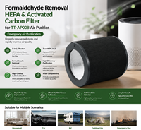 Filtre HEPA et charbon actif pour l'élimination du formaldéhyde, compatible avec le purificateur d'air TT-AP008, pour usage domestique, automobile, camping-car et extérieur