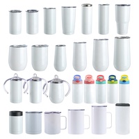 Biberon en acier inoxydable à double paroi DIY blanc blanc sublimation 8oz 240ml bébé bambin Sippy Cup pour sublimation