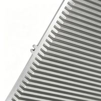 Boîtier de refroidissement en aluminium extrudé OEM ODM, profilé en aluminium brossé argenté pour alimentation industrielle