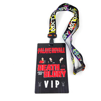 Livraison rapide, cordon de cou personnalisé avec impression par sublimation, avec porte-badges VIP en plastique, badges d'événement, carte d'identité en PVC pour événement