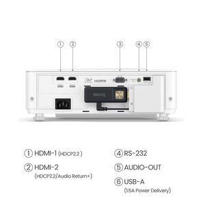 جهاز عرض <span class=keywords><strong>BenQ</strong></span> TK700ST للألعاب بتقنية 4K HDR قصير المدى، 3000+ لومن، زمن استجابة 4 مللي ثانية، شاشة 100 بوصة، HDMI 2.0b لـ PS5 وXbox Series X - Product Image 2