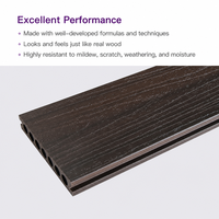Revêtement de terrasse WPC bicolore antidérapant et imperméable pour piscine et terrasse, vente en gros