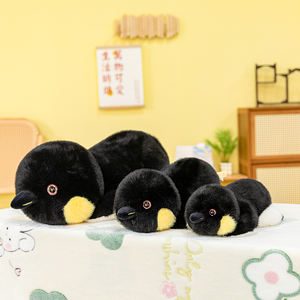 Nuevo juguete de peluche de pingüino emperador súper suave simulación personalizada pingüino negro figura de peluche realista pingüino juguetes de animales de peluche - Product Image 6