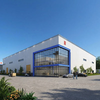 Construcción de Cancha de Pickleball con Estructura de Acero Prefabricada, Construcción de Pabellón Deportivo Interior para Instalaciones de Práctica Profesional