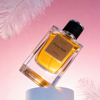 Flacon de parfum rectangulaire de luxe 100 ml avec bouchon noir, vaporisateur fin 30 ml 50 ml, flacons de parfum en verre, logo personnalisé disponible