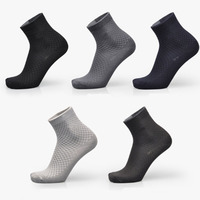 Vente en gros sur mesure 5 paires de chaussettes de couleur pure avec fibre de bambou