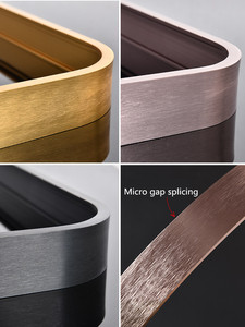 Montage mural A2 A3 A4 taille cadre en métal noir or argent <span class=keywords><strong>film</strong></span> affiche cadre cadre photo - Product Image 4