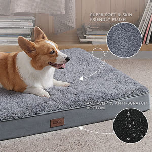 Cubierta lavable personalizada Oem Rectángulo Cama para mascotas Etiqueta privada personalizada Cama para perros medianos - Product Image 2