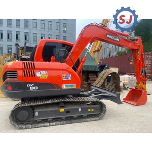 Original Second-<b>Hand</b> Doosan DX80 8t <b>Mini</b> Excavator for Mining/Road Repair - Original Engine&Low Operating Hours&No Major Repairs - Product Image 1