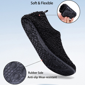 <span class=keywords><strong>Chaussons</strong></span> en polaire corail unisexes pour la maison, légers, respirants, antidérapants, doux, à semelle fine, pour l'hiver - Product Image 4