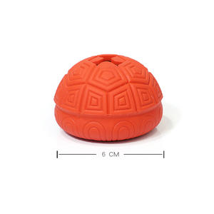 Haute qualité tortue forme fuite nourriture jouet pour animaux de compagnie en caoutchouc matériel chien mâcher jouets chiens de compagnie fuite aliments jouets - Product Image 5