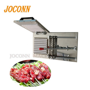 Spies machine sate machine/manual BBQ kebab string machine/kip spies shish kebab making machine