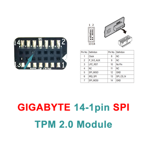 CTM012 CTM010 TPM2.0 14-1pin 2X7pin CTM012 SPI TPM20 InfineonS SLB9670VQ2 SLB9672VU2.0 CTM012 TPM <span class=keywords><strong>2</strong></span>,0 модуль для серверных гигабайтов - Product Image 2