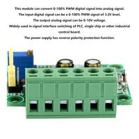 Convertisseur de signal PWM 3.3P-10V 3.3V 5V 24V vers tension 0-10V, module numérique-analogique D/A, module de convertisseur PWM