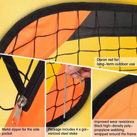 Grand but de football pop-up pour enfants, durable, pliable, filet d'entraînement de football 4x3, cadre en acier, personnalisable, entraînement sportif en plein air