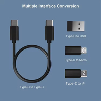 Kit de Cable de Carga USB-C Multipuerto 6 en 1 con Logotipo Personalizado, Carga Rápida de 60W, Transferencia de Datos de 5A para Teléfono, Tableta, Portátil, Escáner y Cámara