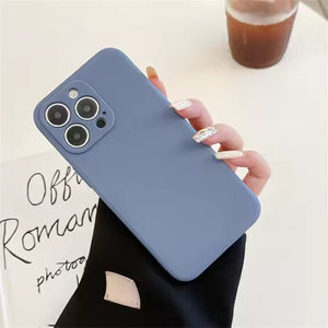 Hot bán xu hướng sản phẩm màu tinh khiết mềm TPU chống sốc Matte cho <span class=keywords><strong>Iphone</strong></span> Bìa 17 Pro Max XS <span class=keywords><strong>XR</strong></span> 14 15 cộng với 16 Pro trường hợp - Product Image 2