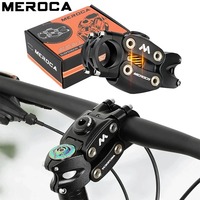 Stem Suspensi Sepeda Gunung MEROCA 7 Derajat 90mm untuk Bersepeda Off-Road, Touring, dan Jalan Berbatu, Peredam Guncangan dengan Empat Sambungan
