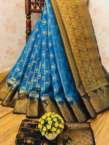 Sarees en soie d'art Vêtement en gros - Product Image 5