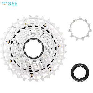 Cassette de vélo de route SeeMore 11-28/32T en acier CNC léger finition nickel 11 vitesses XD/HG - Product Image 2