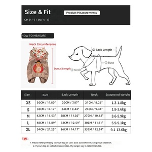 Set di Quattro Pezzi per <span class=keywords><strong>Cani</strong></span> con Stampa Tacchino per il Ringraziamento, Abbigliamento Invernale Personalizzabile in Poliestere per <span class=keywords><strong>Cani</strong></span> Piccoli e Bichon Frise - Product Image 4