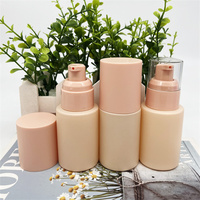 Couleur bleu rose Beige, emballage personnalisable pour les soins de la peau, pot de crème, Lotion, bouteille en verre, bouteilles d'emballage