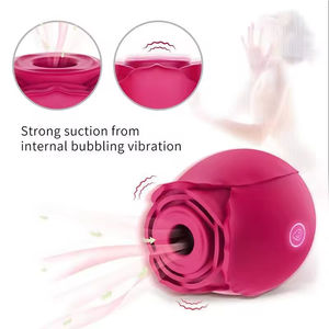 Vibrador de Clítoris y Pezones con Forma de Flor, Estimulador de Clítoris, Producto para Adultos, Vibrador de Succión con Forma de Rosa, Juguete Sexual para Mujeres - Product Image 2