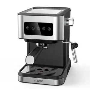ホット販売ビッグタッチスクリーン自動エスプレッソコーヒーメーカーマシン20バーポンプ4-1インチイタリアコーヒーメーカーミルク泡立て器ワンド付き