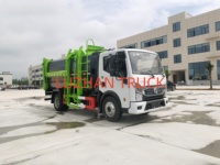 Camion à ordures Foton de petite taille, 3-12 m³, de haute qualité, à chargement latéral, compacteur diesel pour la collecte des déchets