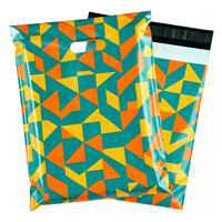 Sacs d'emballage postaux colorés entièrement imprimés avec logo personnalisé, enveloppes d'expédition auto-adhésives en polyéthylène pour vêtements et chaussures