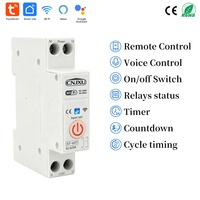 Interruptor de Circuito Inteligente WiFi Tuya de 63A, Protección de Corriente y Voltaje, Medición de Energía en Tiempo Real y Control Remoto, 230V 110V