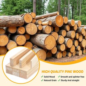 Tiras <span class=keywords><strong>de</strong></span> <span class=keywords><strong>Madera</strong></span>, Palitos <span class=keywords><strong>de</strong></span> <span class=keywords><strong>Madera</strong></span> para Manualidades, 20 Piezas <span class=keywords><strong>de</strong></span> Varillas Cuadradas <span class=keywords><strong>de</strong></span> <span class=keywords><strong>Madera</strong></span> para Manualidades, Piezas <span class=keywords><strong>de</strong></span> <span class=keywords><strong>Madera</strong></span> <span class=keywords><strong>de</strong></span> Pino sin Acabado para Manualidades - Product Image 5