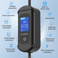 Chargeur EV portable DX 16A 3,5KW 7KW 11KW 22KW, chargeur rapide pour voiture électrique, type 2, station de recharge pour voiture électrique