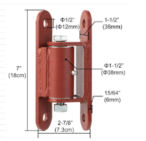 Chine Fabricant Prix d'usine compétitif Charnière robuste <span class=keywords><strong>à</strong></span> boulonner <span class=keywords><strong>réglable</strong></span> <span class=keywords><strong>de</strong></span> haute qualité avec pince <span class=keywords><strong>à</strong></span> sangle autour du poteau - Product Image 3
