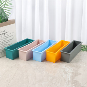 BPA Miễn Phí Hình Chữ Nhật Silicone Bánh Và Bánh Mì Nướng Khuôn Với Nắp Handmade Xà Phòng Loaf Khuôn Mẫu Cho Xà Phòng Làm Bánh Công Cụ - Product Image 6