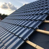 Tuiles solaires photovoltaïques de haute qualité pour toit de maison, panneaux en silicium monocristallin courbés, 30 W