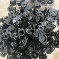 Dzus Fasterns 7/16" Attache rapide noire à éjection automatique à tête fendue pour capot et panneau de carrosserie de voiture de course Sprint