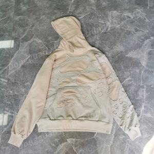 Sudaderas con Capucha de Doble Capa, Estilo Patchwork, 100% Algodón, de Invierno, Talla Grande, 480/500 Gsm, para Hombre, Personalizadas al por Mayor, de Alta Calidad - Product Image 2