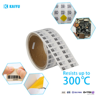 KAIYU Usine avec 15 ans d'expérience, résistant à la chaleur 300 ℃   Étiquettes autocollantes en PET haute température pour le marquage des câbles de moteur automobile