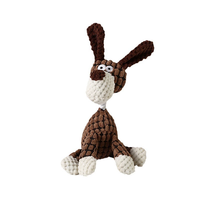 Jouet pour chien en peluche mignon en forme de âne en velours de maïs, avec corde en coton résistante aux morsures, interactif sonore, anti-ennui