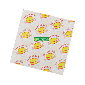 Cấp Thực Phẩm Tùy Chỉnh In Ấn Dùng Một Lần Deli Bánh Sandwich Tacos Burger Không Thấm Mỡ Sáp Thực Phẩm Gói Giấy Tráng Cho Tacos - Product Image 1