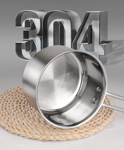 304 acier inoxydable ménage petit vapeur bouillie marmite soupe pot lait casserole casserole ustensiles de cuisine ensembles - Product Image 5