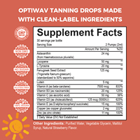 Gotas Bronceadoras para Adultos de Marca Privada, Fórmula DHA, Astaxantina, Licopeno, Vitaminas, Antioxidantes, Suaves para Piel Sensible, Bronceado sin Sol, Oral