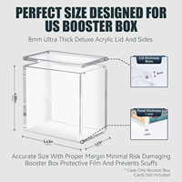 Boîte de présentation acrylique magnétique moderne personnalisée avec couvercle, protection UV