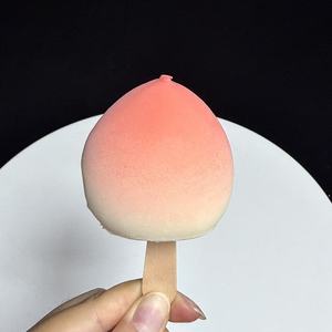 Barre de crème glacée à la pêche, goût fruité, dessert glacé sur bâtonnet, emballage en boîte - Product Image 1