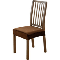 Housse de chaise en velours polyester Silver Fox, extensible, double élastique, anti-poussière, moderne et minimaliste, pour chaise de salle à manger