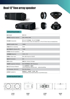 Altavoz de Línea Activa de Alta Potencia BM212-A con Doble Woofer de Neodimio de 12 Pulgadas, Sistema de Audio Profesional de 1800W para Eventos al Aire Libre