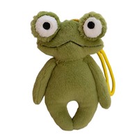 Porte-clés Grenouille Verte en Peluche, Pendentif Animal en Peluche Dessin Animé, Jouet Doux en Polyester pour Sac ou Cadeau