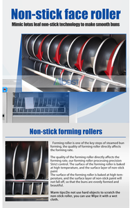 เครื่องตัดแป้งอัตโนมัติสำหรับทำคุกกี้ ขนมปัง เค้กฝรั่งเศส พร้อมมอเตอร์ 220V และเครื่องแบ่งแป้ง - Product Image 4