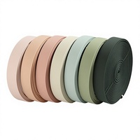 Cinta Elástica Multicolor Ecológica de Poliéster y Nailon, Cinta de Alta Elasticidad para Equipaje, Yoga y Polos